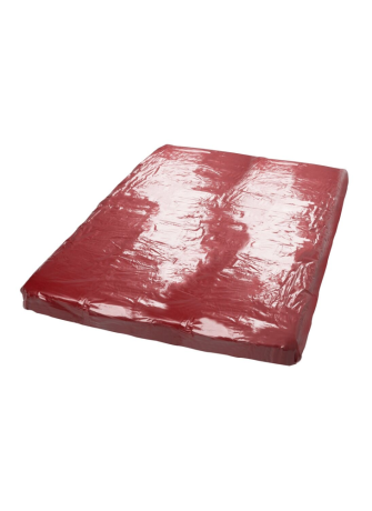 Drap de lit en vinyle rouge 200 x 230 cm - R250422